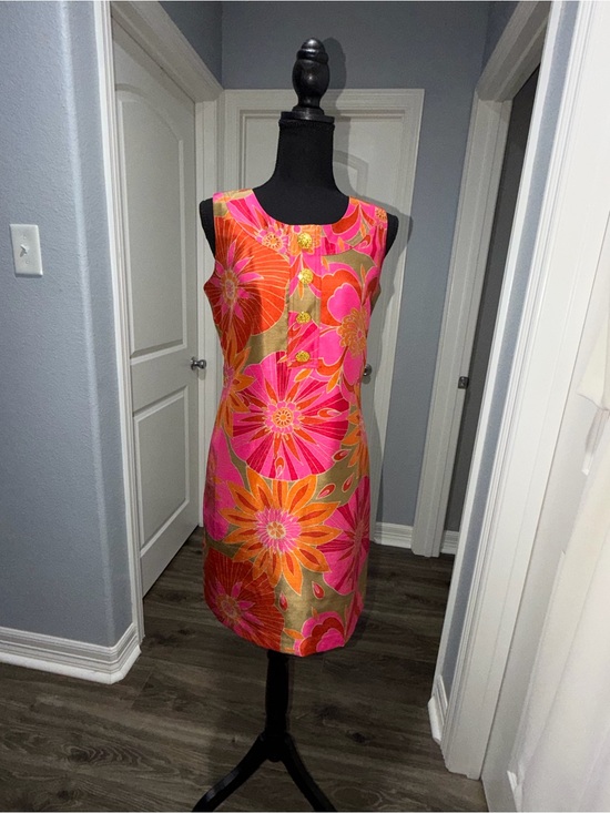 Jessica Howard Dresses & Skirts - Jessica Howard Pink & Orange Floral Shift Dress size 6P